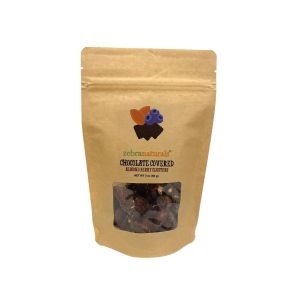 Chocolate Covered, Almond Berry Clusters, 3 oz - Zebra Naturals